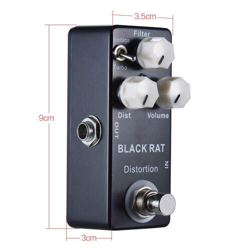 Mosky 2X Black RAT Distortion  Guitar Effect Pedal 2
