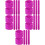 25Pz Slap Bracelets Silicone Viola Per Bambini Compleanni E Party 9