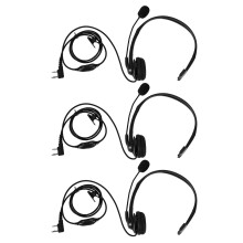 3X 2 PIN PTT Mic Headphone Headset for  RETEVIS  UV5R 5R/888S