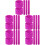 25Pz Slap Bracelets Silicone Viola Per Bambini Compleanni E Party 8