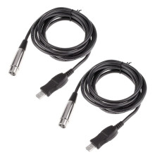 2X 3 Metros USB Macho A XLR Microfono Femenino MIC USB Cable de Enlace Nuevo