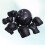 6Pz Set Protettori Gomiti Nero Per Skateboard 6