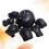 6Pz Set Protettori Gomiti Nero Per Skateboard 8