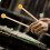 1Paio Bacchette Percussione in Legno E Gomma Per Xilofono E Marimba 5