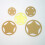 5Pz Template Cucito Quilt Rotondi Dorati Per Patchwork Fai-Da-Te 4
