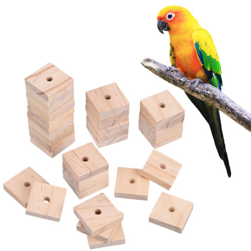 400Pz Giocattoli Masticabili in Legno Per Pappagalli E Pappagallini 2