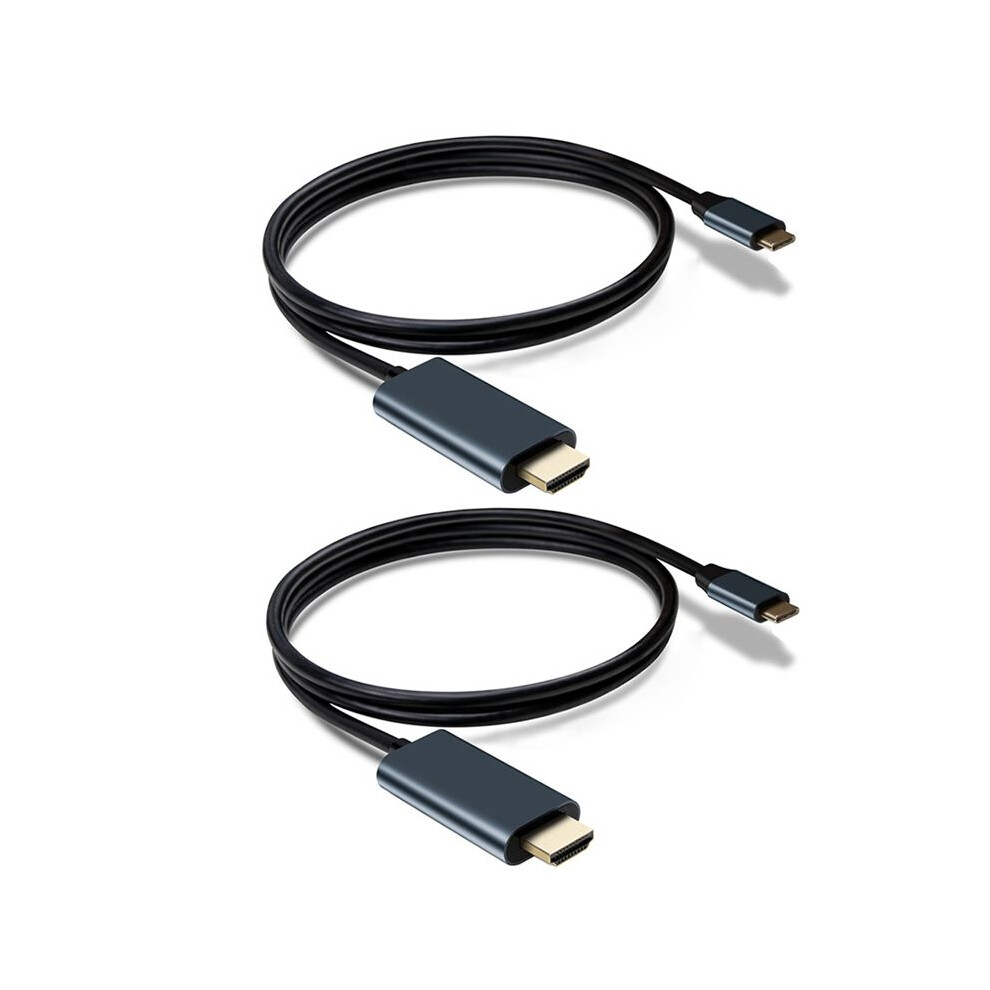 2X USB C to  Cable Adapter 4K 60Hz Cable Adapter  3 Compatible for Android Phone  ChromeBook Etc