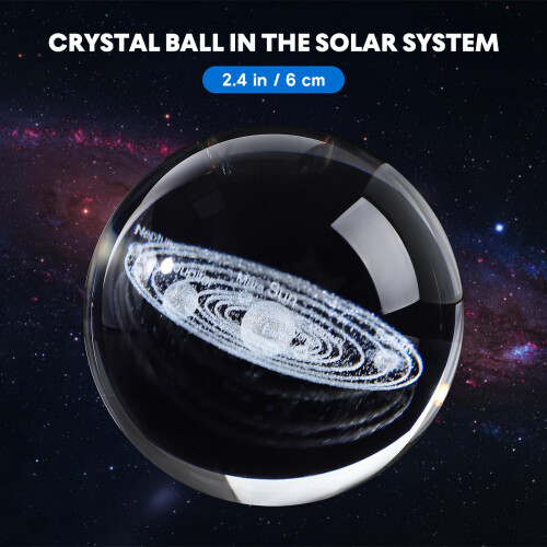 Sfera 3D Solare Pianeti Trasparente Educativo 1