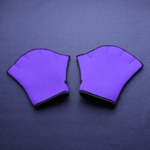 1Paio Nuoto Webbed Viola Per Tonificare E Allenare Il Corpo 2