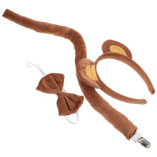 Set Fascia Con Orecchie Orso, Coda Cosplay E Decorativo