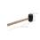 2Pcs Soft Rubber Mallet Hammer with Comfortable Wood Handle for Crafts 2