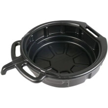 Oil Drain Pan 5.1x19.7x15.8 PE Oil Change Pan With Comfortable Handle Hidden Outlet Reusable For Home, Motorcycle, Car