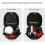 Motorcycle  Box ABSPP Solid Case White Rear Trunk Box For Full Helmet Storage Scooter Tail Box 3