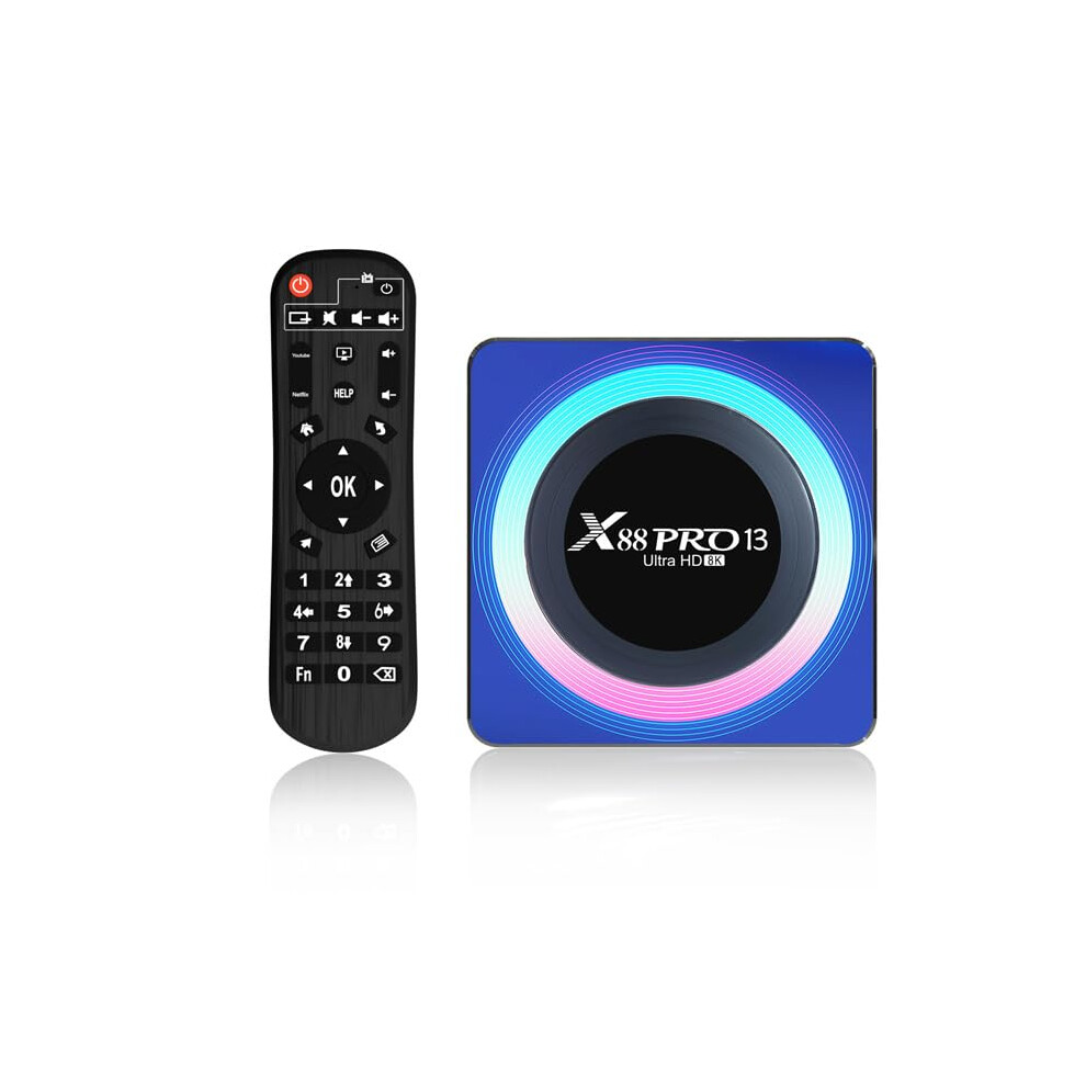 Android 13.0 Tv Box X88 Pro 13 Smart Rk3258 Quadcore 64Bit Arm Cortexa53 8K Hdmi 2.0 Bt4.0 Wifi 2.4/5Ghz 4Gb64gb 9199774106153