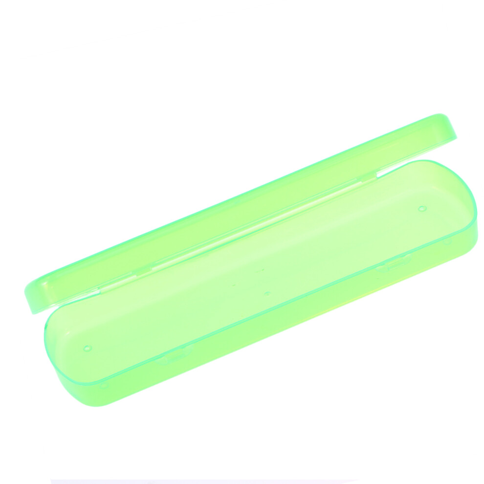 Vaguelly Green Portable Toothbrush And Toothpaste Case For Travel Camping