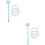 4Sets Lightweight Blue Pacifier Holder Boxes Compact Baby Storage Case 6