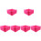 6pcs Travel Pink Wash Basin Clean 8