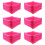 6pcs Travel Pink Wash Basin Clean 10