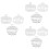 9 Pcs Nail Art Crystal Cup High Borosilicate Drip Tray 6