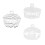 9 Pcs Nail Art Crystal Cup High Borosilicate Drip Tray 11