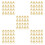 100Pcs Portable Golden D Ring Stud Rivets for Handbag Craft 9