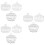 9 Pcs Nail Art Crystal Cup High Borosilicate Drip Tray 7