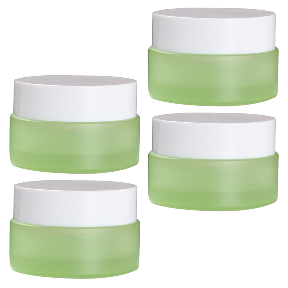 4Pz Barattoli Per Crema Verde Riutilizzabili In Abs E Pp Per Viaggio