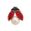 Versatile Crystal Studded Ladybugs Pin Handmade-Pearl style 1