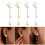 Boucles d'oreilles classiques en perles de fleurs, ton-Or 3