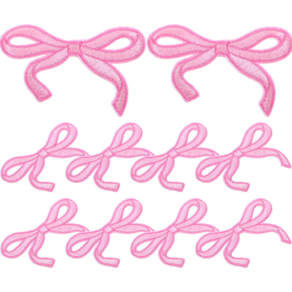 40Szt RóżOwe Haftowane Kokardki Naszywki Do Ubrań I AkcesorióW-image