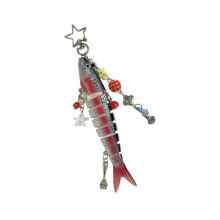 Porte-clés ergonomique en forme de poisson, pendentif à-Modèle A