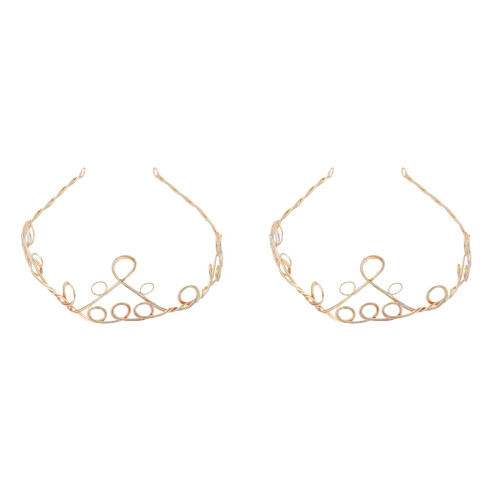 2 Unidades Tiara Simples Estilo Coroa Para Noiva Acessório 1