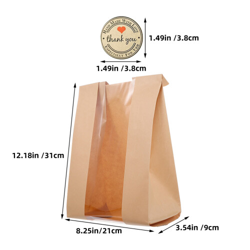 1Conjunto Sacos De Para Com Janela Visor E Etiquetas 2