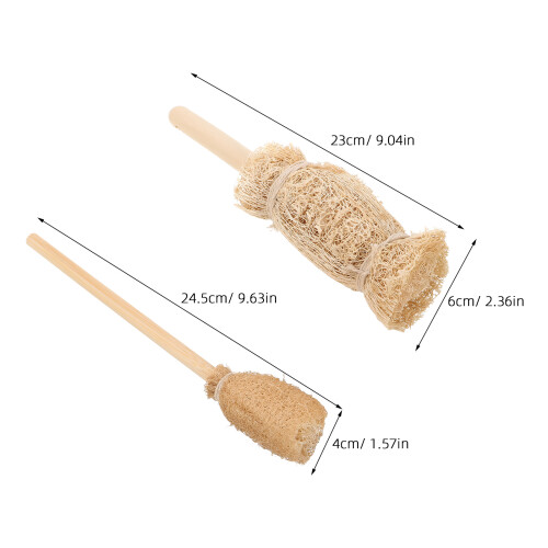 2Pcs Escova De Para Garrafa E Mamadeira De Natural 1