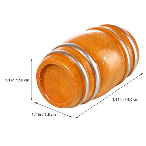 2 Unidades Mini Barril De Para Decoração 1
