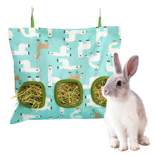 Hanging Feeder Bag for Small Animals Rabbit Hay Bag Guinea Pig Hay Bag Chinchilla Hay Bag Model B