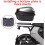 Motorcycle  Case with Backrest, Waterproof Luggage Box, Large Capacity QuickRelease Black 5