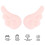 3Paio Fermagli Decorativi D'angelo in Tessuto Rosa Per 4