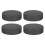 8Pz Accessorio Hockey in Gomma Nero Per Allenamento E Gioco 4