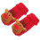 3Pares Bebê Natal Algodão Antiderrapante Para Caminhada 2