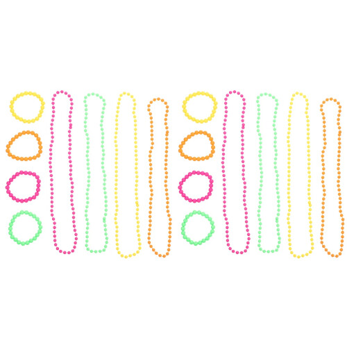 2Conjuntos Acessórios De Miçangas Plásticas Para Festa E Decoração 1