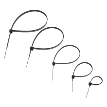 1Conjunto Abraçadeiras De Nylon Pretas Duráveis Para Fixação Rápida