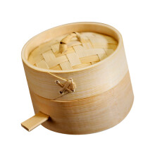 2Pcs Mini Cozedor Redondo 10Cm Para Dim Sum C/ Alça E Tampa