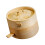 2Pcs Mini Cozedor Redondo 10Cm Para Dim Sum C/ Alça E Tampa 1
