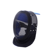 Fencing Headgear With Protective Cover Lightweight Metal Mask For Practice And Competition Detachable Liner Sticky Strap