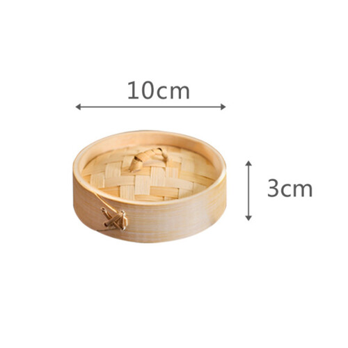 2Pcs Mini Cozedor Redondo 10Cm Para Dim Sum C/ Alça E Tampa 2