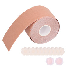 Breathable Body Tape, Hypoallergenic Breast Lift Tape For Waterproof Adhesive Support, Non Woven Fabric For Comfortable Adjustment