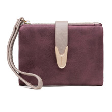 Faux Leather Women's Wallet, RFID Blocking Bifold Design With Compact Size