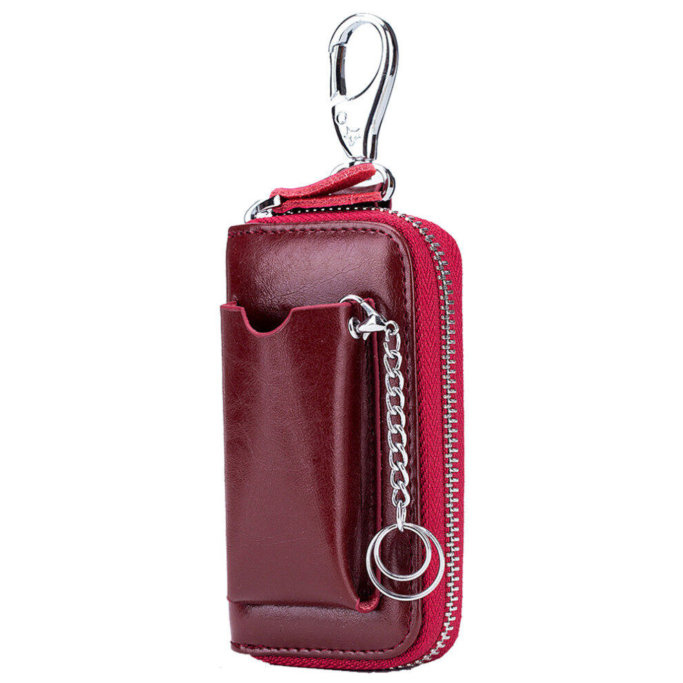 Elegant Car Key Fob Case, Genuine Leather Remote Keychain Bag, Stylish Appearance For Men Women 9074015530044