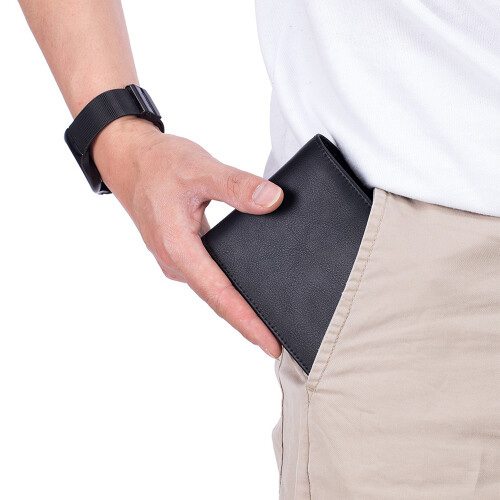 Genuine Leather Wallet with Advanced Rfid Secure Technology, Compact & Lightweight Bifold Design for Everyday Use 2